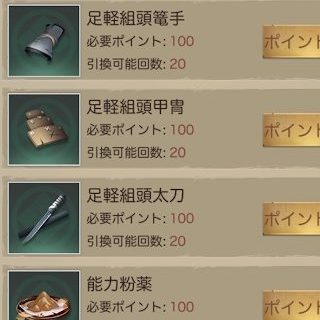 ナリセン 蒙古軍来襲・報酬