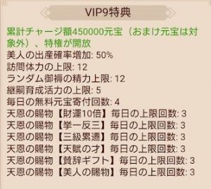 日替わり内室 VIP9特典