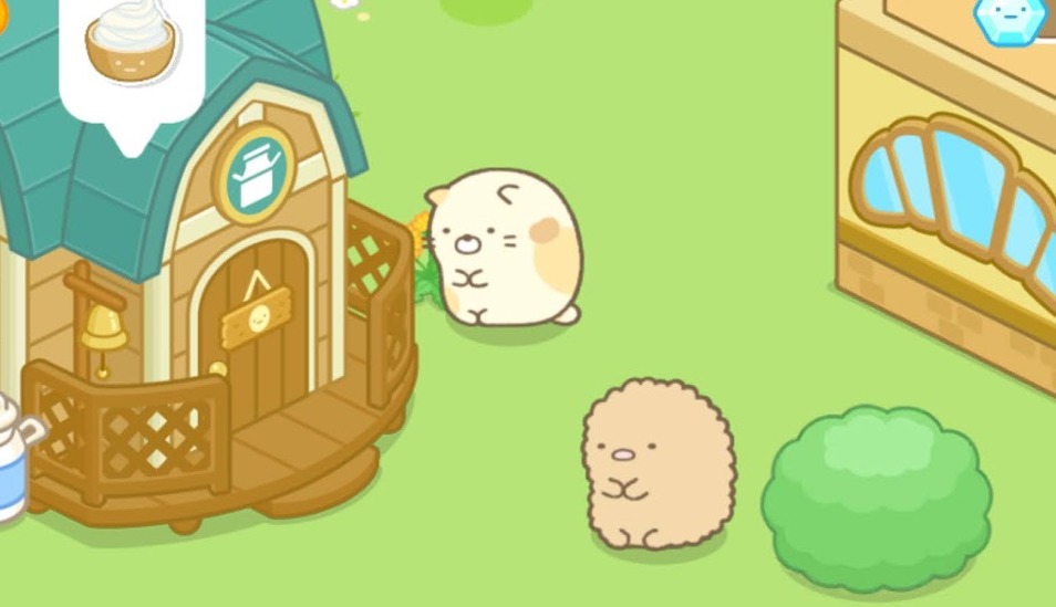 すみっコぐらし農園つくるんですゲーム画面