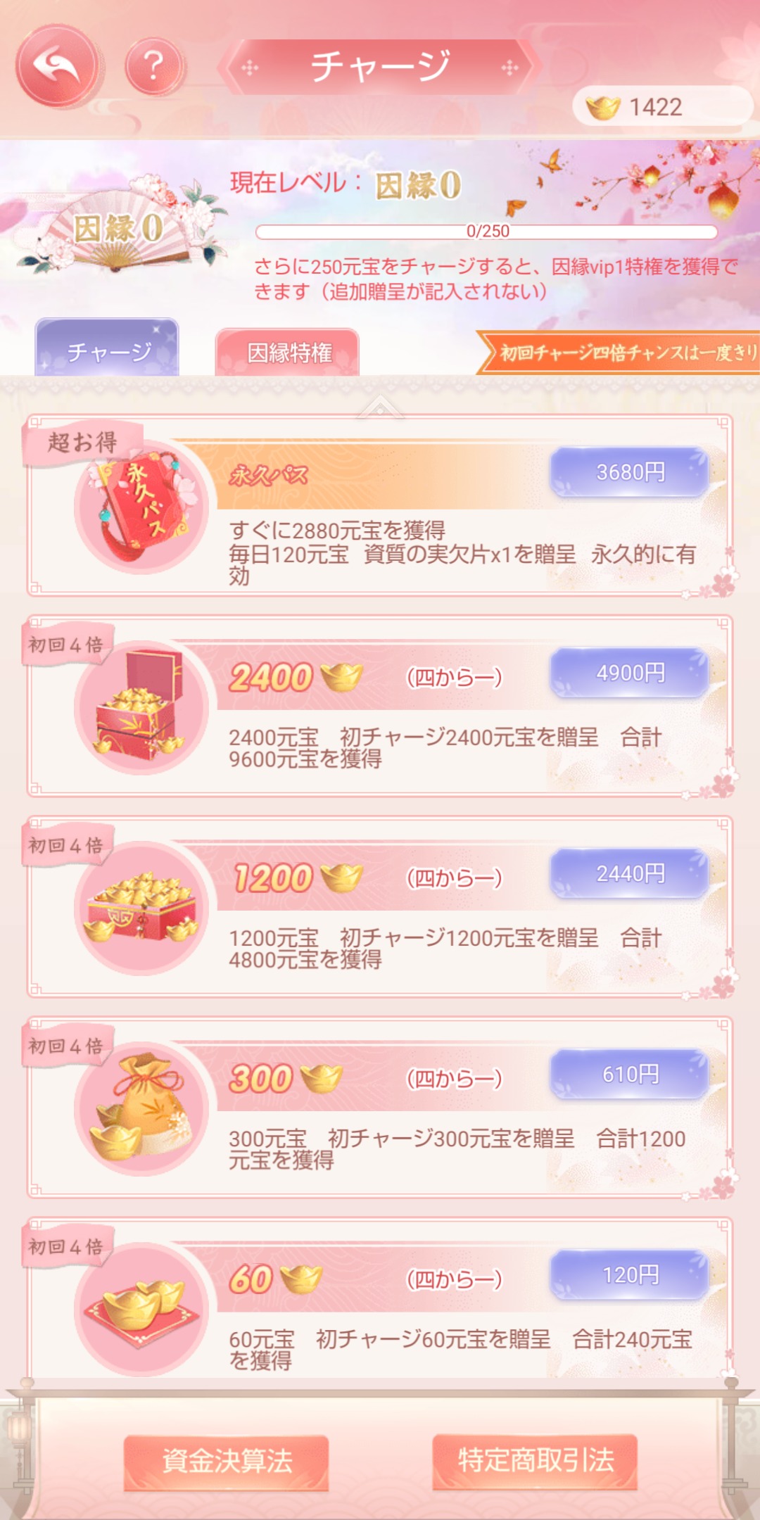 宮廷乱舞のチャージ画像