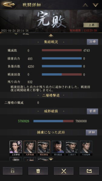 【獅子の如く】主城陥落