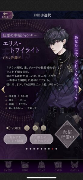 イケメンヴィラン闇夜にひらく悪の恋 エリス